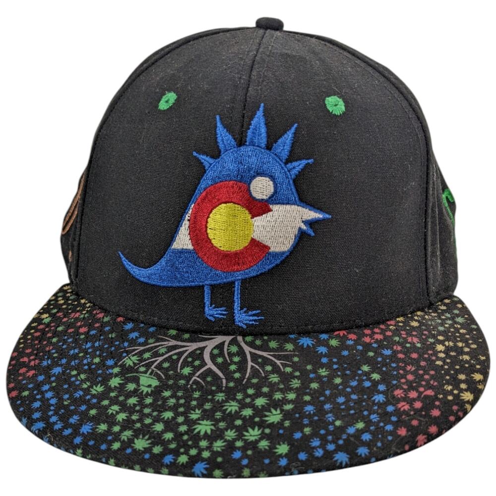 Grassroots California 7 5/8 Green Tree Leaf Medicinals Hat C Colorado Bird - Picture 2 of 12